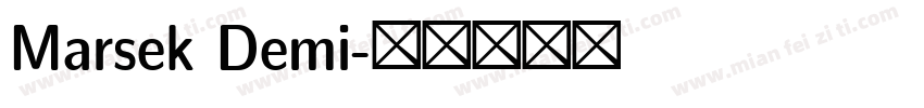 Marsek Demi字体转换
